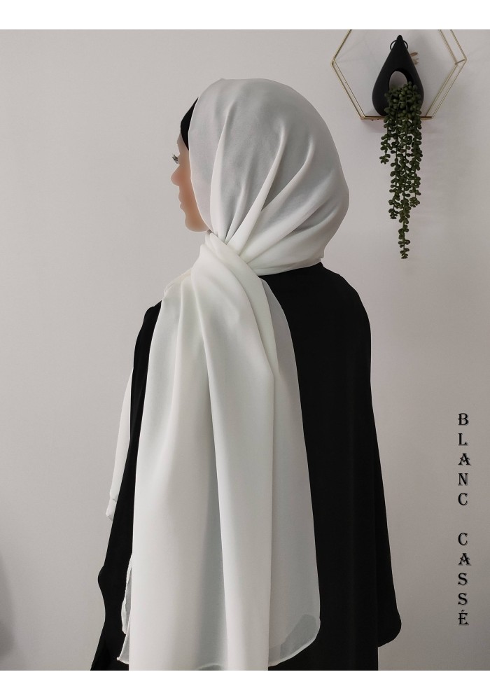Grand Hijab Carré 160x160 cm – Georgette de Corée