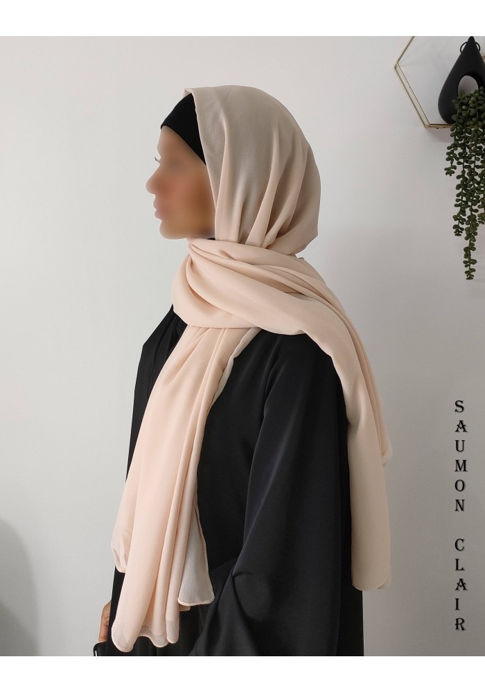 Grand Hijab Carré 160x160 cm – Georgette de Corée