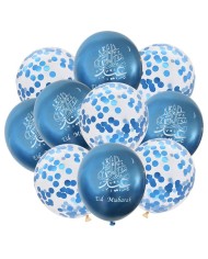Sachet de 10 ballons " Aîd Moubarak" (confettis)