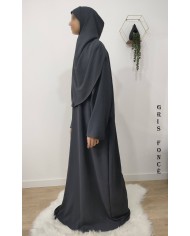Robe de Prière Femme avec Hijab Intégré – Tissu Jazz
