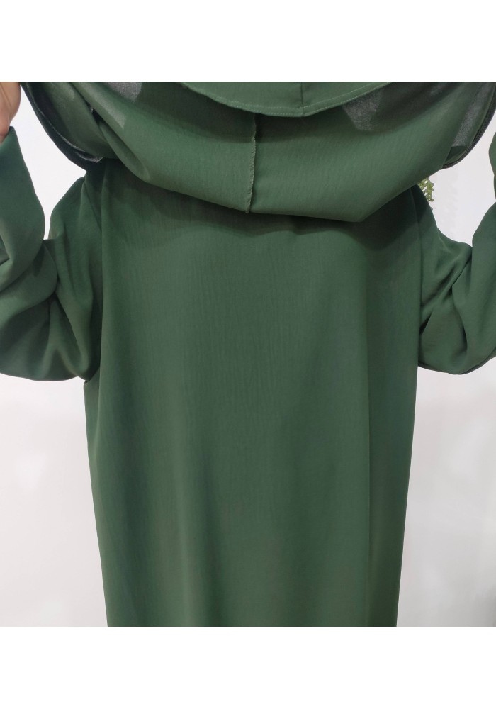 Robe de Prière Femme avec Hijab Intégré – Tissu Jazz