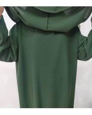 Robe de Prière Femme avec Hijab Intégré – Tissu Jazz