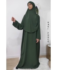 Robe de Prière Femme avec Hijab Intégré – Tissu Jazz