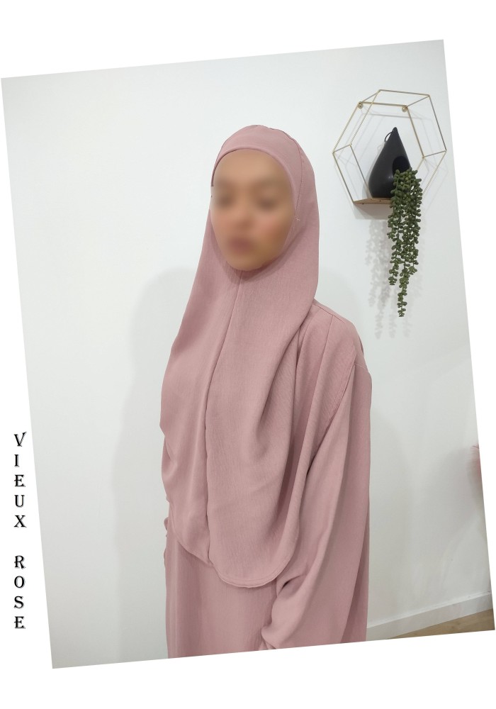 Robe de Prière Femme avec Hijab Intégré – Tissu Jazz