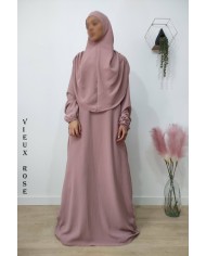 Robe de Prière Femme avec Hijab Intégré – Tissu Jazz