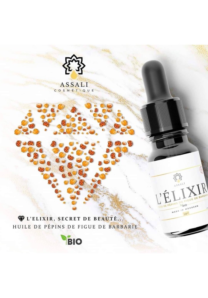 L’Élixir – huile de pépins de figue de Barbarie bio- Assali