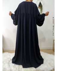 Abaya Évasée Jazz à Manches Bouffantes jusqu'à 1m85