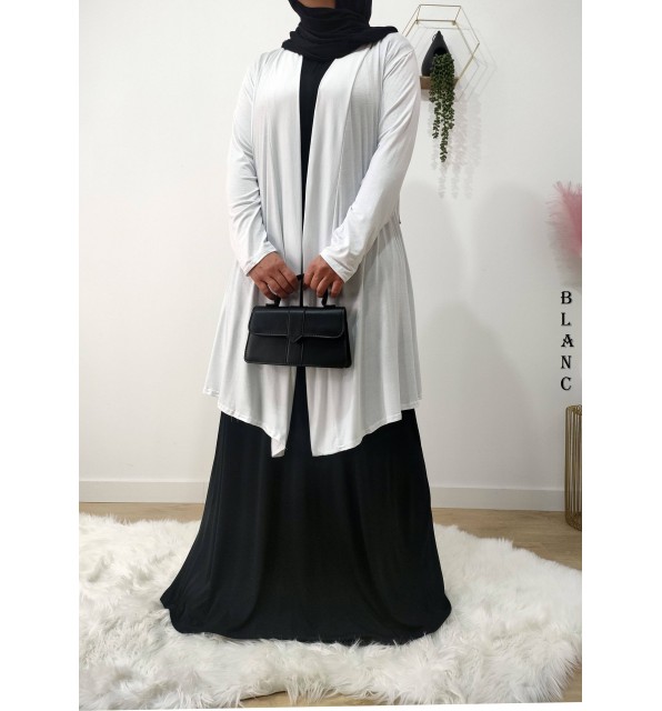 Gilet Long Femme en Viscose – Fabrication Française