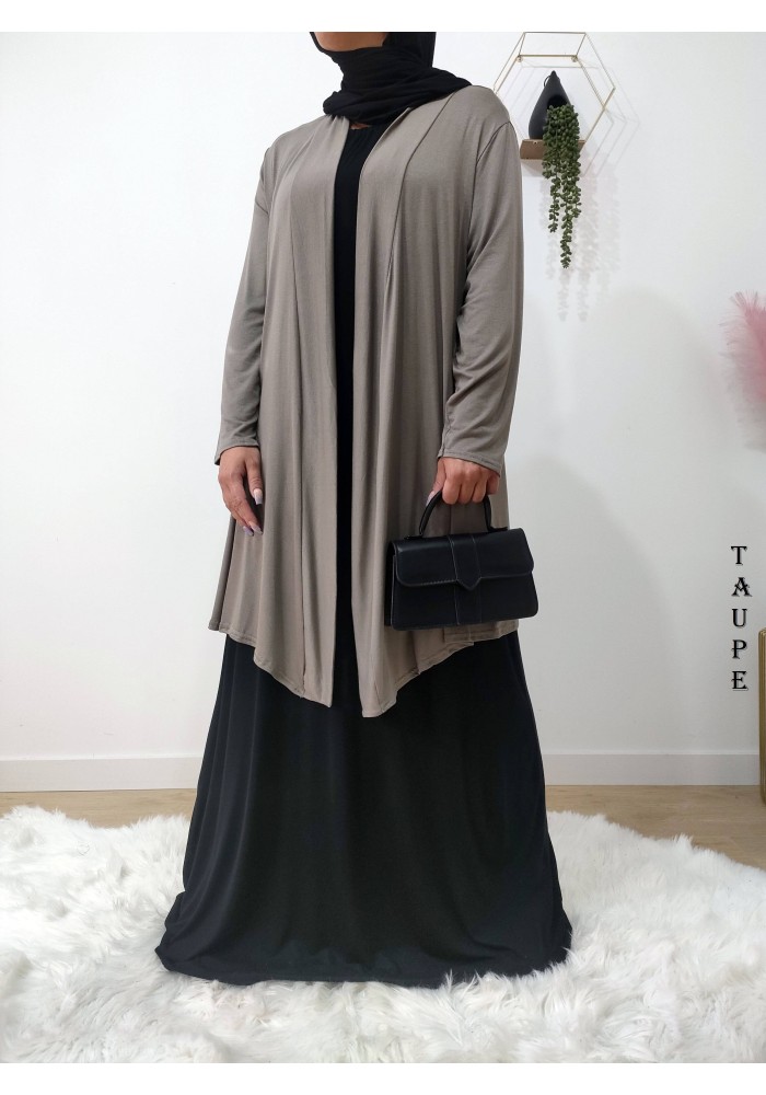 Gilet Long Femme en Viscose – Fabrication Française