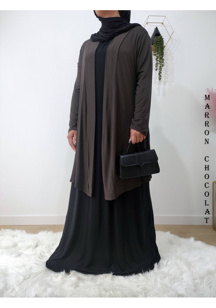 Gilet Long Femme en Viscose – Fabrication Française