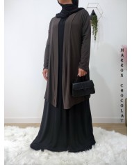 Gilet Long Femme en Viscose – Fabrication Française
