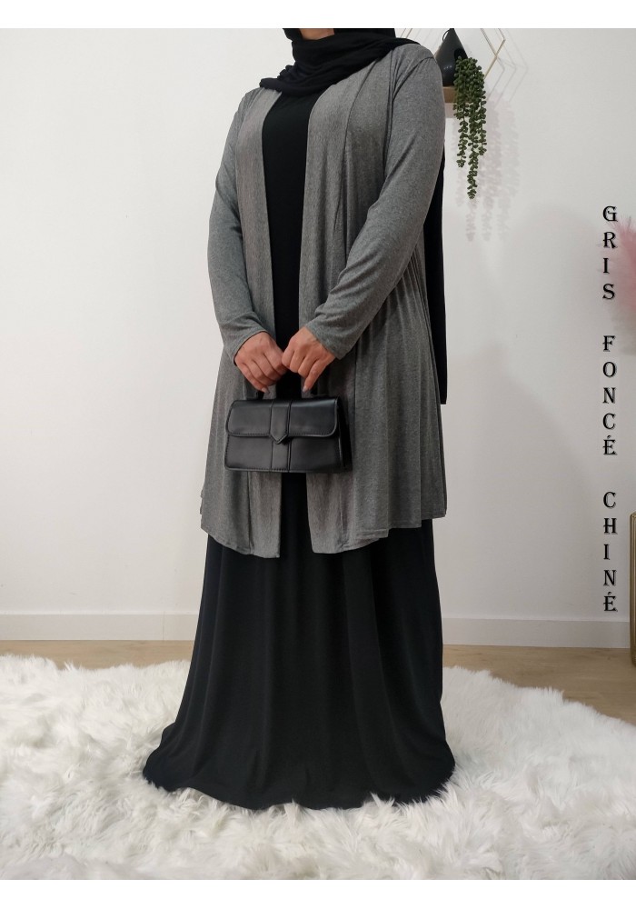 Gilet Long Femme en Viscose – Fabrication Française