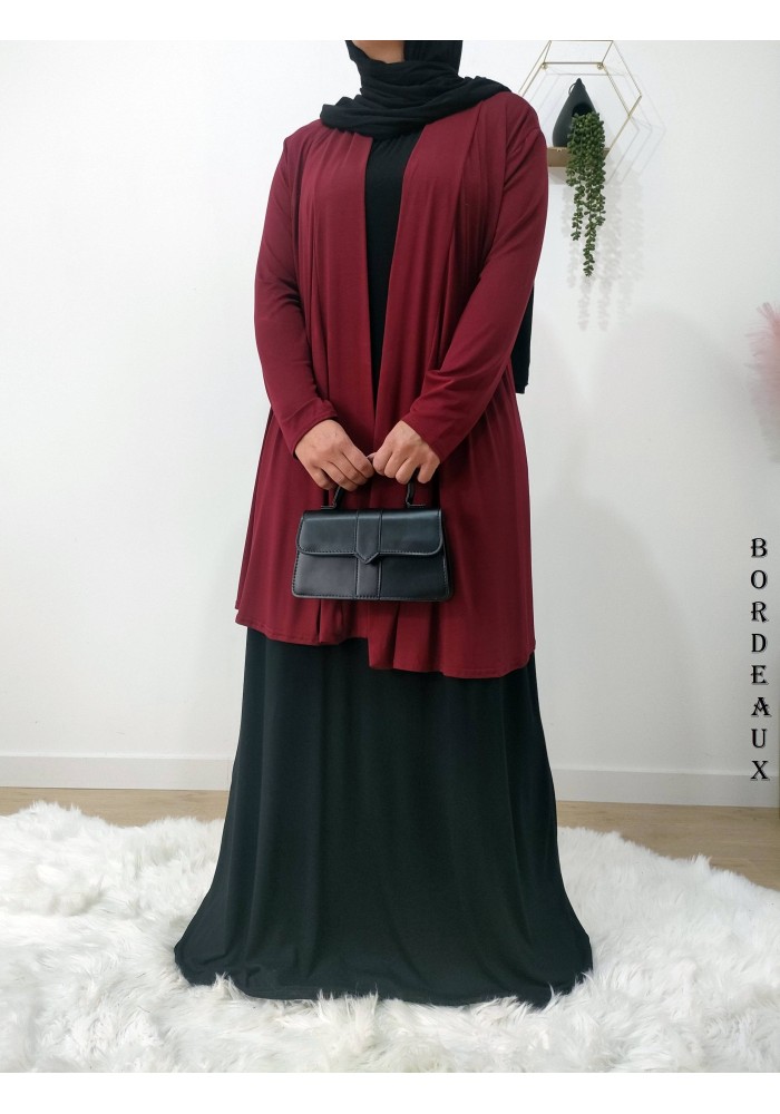 Gilet Long Femme en Viscose – Fabrication Française