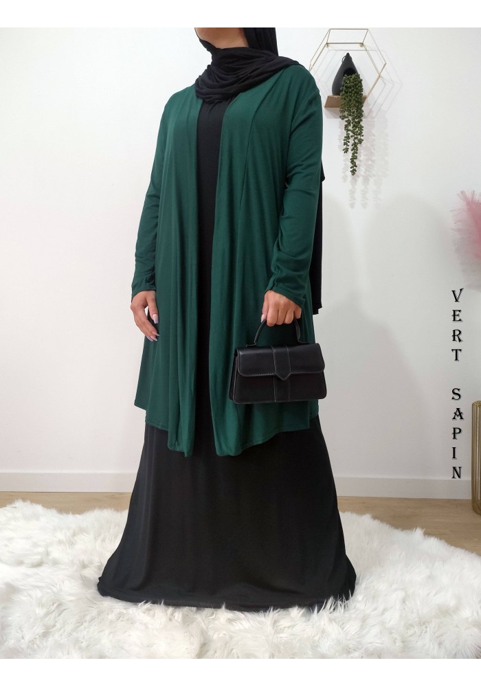 Gilet Long Femme en Viscose – Fabrication Française