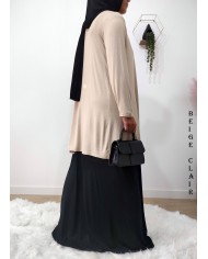 Gilet Long Femme en Viscose – Fabrication Française