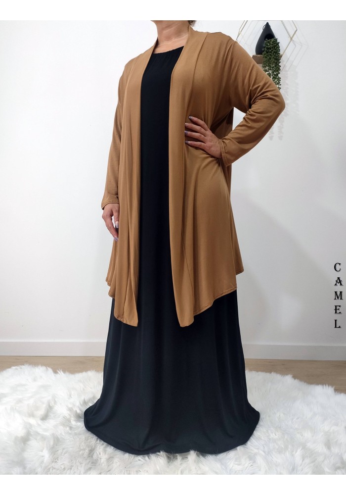Gilet Long Femme en Viscose – Fabrication Française