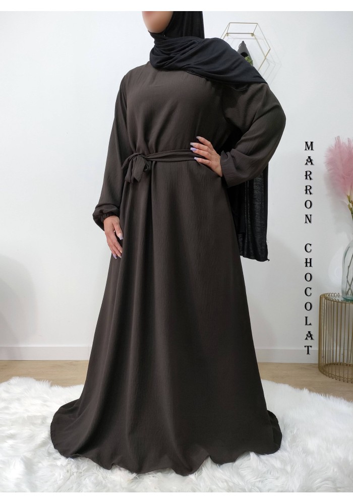 Robe Inaya avec Ceinture en Tissu Jazz – Made in France