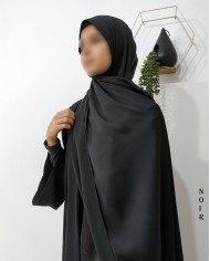 Hijab Soie de Médine strié 200 X 75 cm