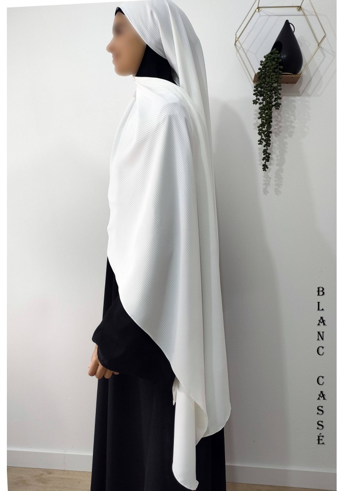 Hijab à enfiler (attache élastique intégrée) 190 X 70 cm