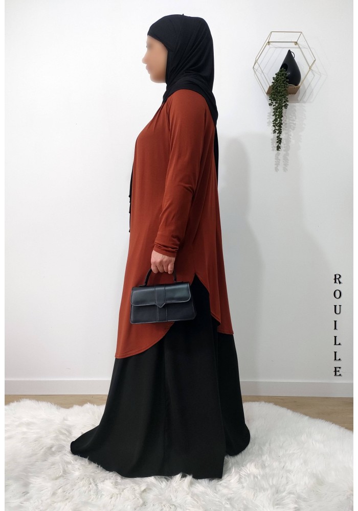 Tunique Longue Sabah en Viscose – Fabrication Française