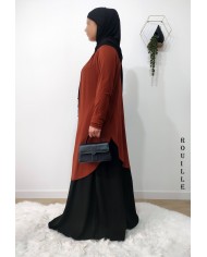 Tunique Longue Sabah en Viscose – Fabrication Française