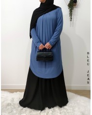 Tunique Longue Sabah en Viscose – Fabrication Française