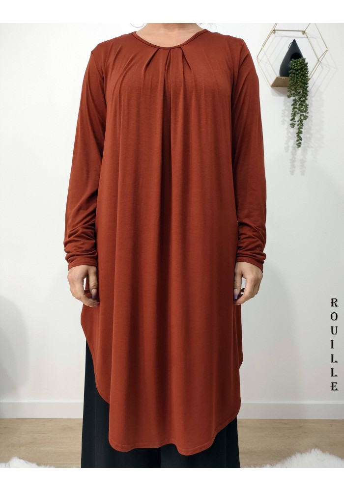 Tunique Longue Sabah en Viscose – Fabrication Française