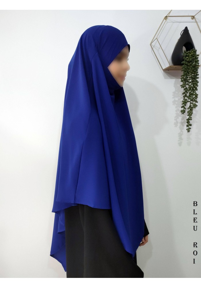 Khimar Ihsane à Pointe Court – Wool Peach