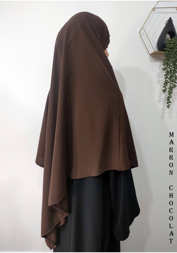 Khimar Ihsane à Pointe Court – Wool Peach