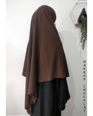 Khimar Ihsane à Pointe Court – Wool Peach
