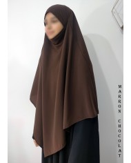Khimar Ihsane à Pointe Court – Wool Peach