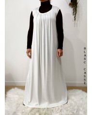 Robe UrbanLong en Viscose Sans Manches – Élégance Simple & Confort | B