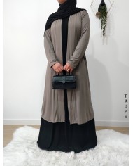 Gilet Extra Long en Viscose – Fabrication Française