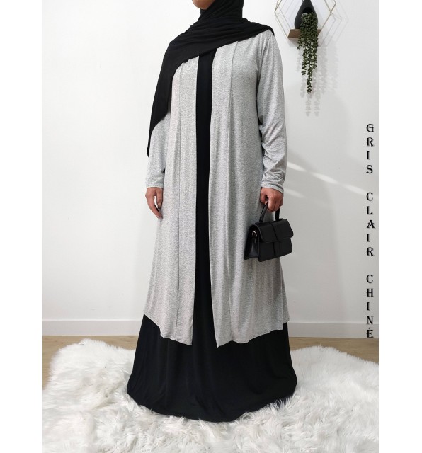 Gilet Extra Long en Viscose – Fabrication Française