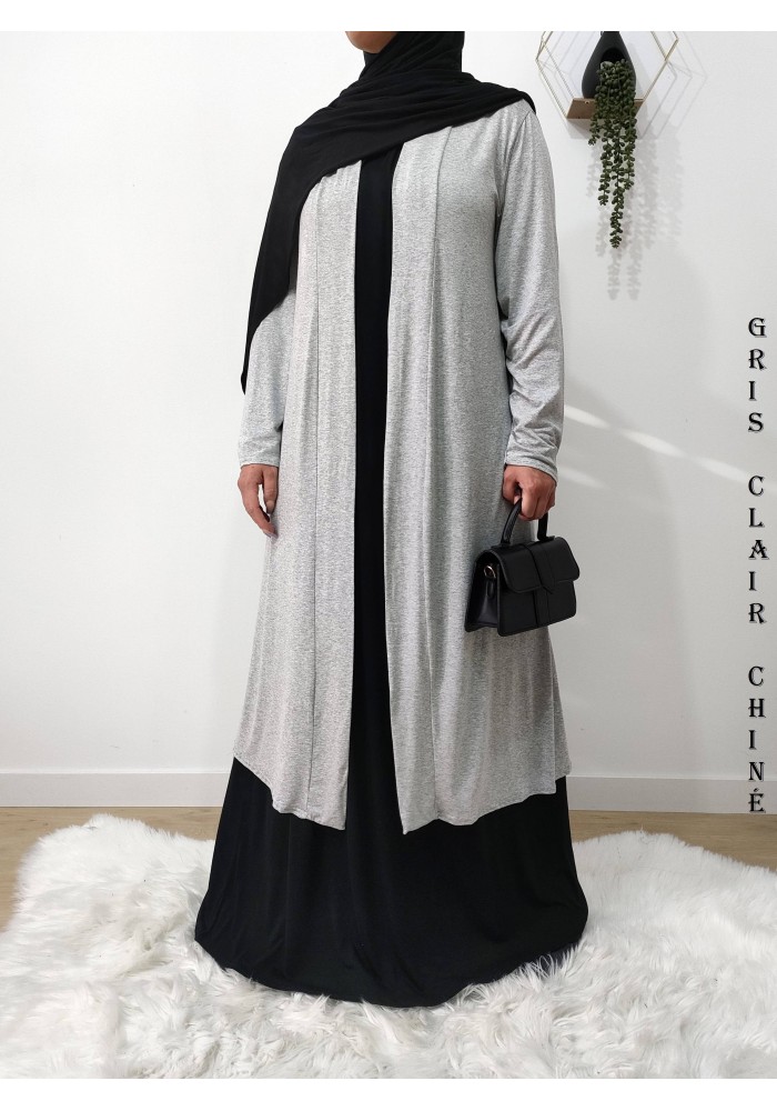 Gilet Extra Long en Viscose – Fabrication Française