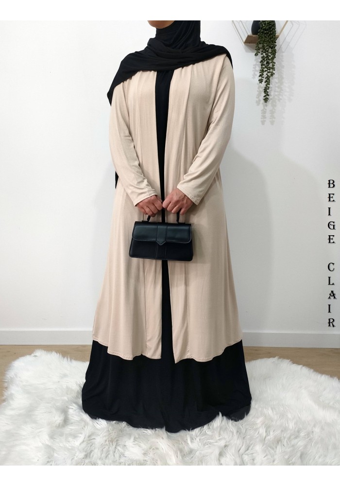 Gilet Extra Long en Viscose – Fabrication Française