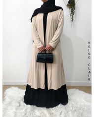 Gilet Extra Long en Viscose – Fabrication Française