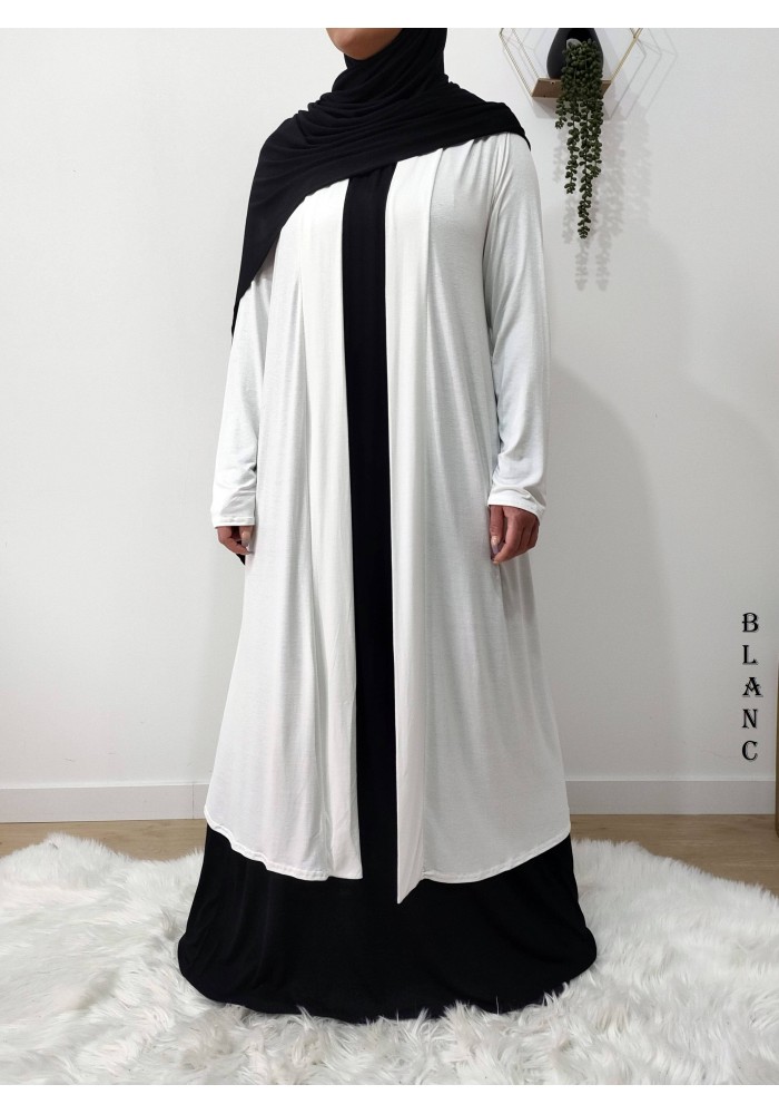 Gilet Extra Long en Viscose – Fabrication Française