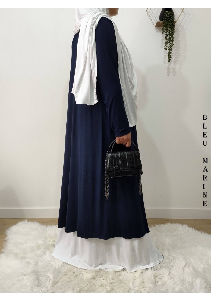 Gilet Extra Long en Viscose – Fabrication Française