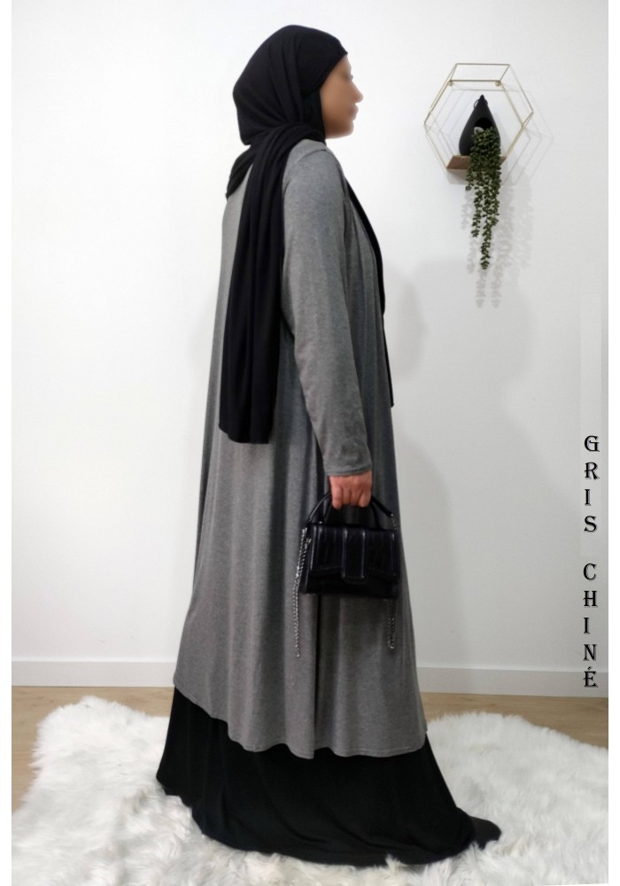 Gilet Extra Long en Viscose – Fabrication Française