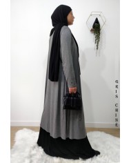 Gilet Extra Long en Viscose – Fabrication Française