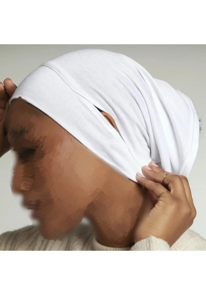 Bonnet Hijab ouvertures lunettes et écouteurs