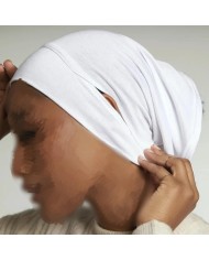 Bonnet Hijab ouvertures lunettes et écouteurs