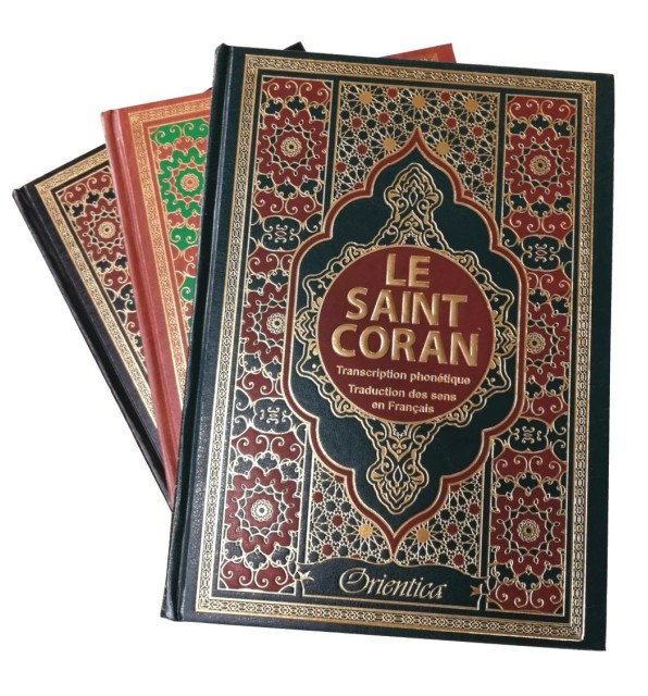 Le Saint Coran en langue arabe + Phonétique et Traduction des sens en français - Edition de luxe - Très grand format