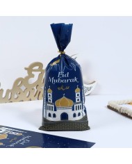 Lot de sachets vides pour Bonbon "Eid Mubarak" (lot de 10 ou 50)