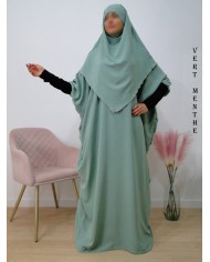 Ensemble Khimar et Robe Papillon en Tissu Jazz