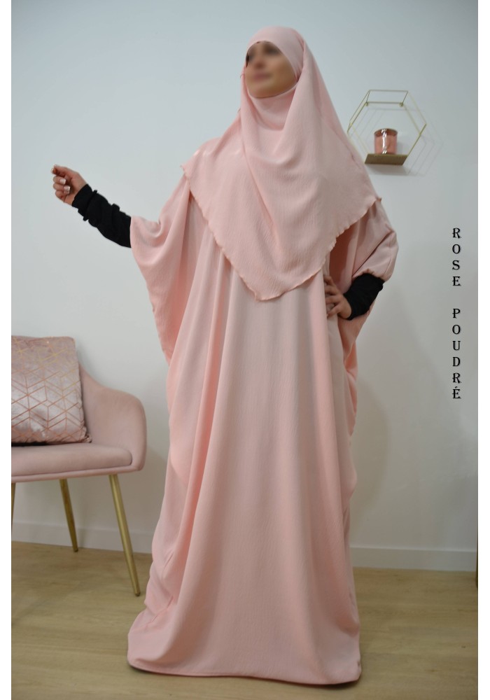 Ensemble Khimar et Robe Papillon en Tissu Jazz