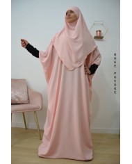 Ensemble Khimar et Robe Papillon en Tissu Jazz