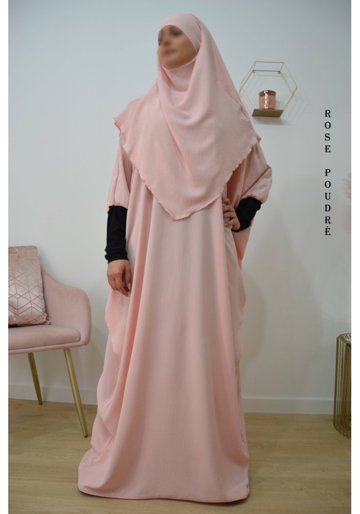 Ensemble Khimar et Robe Papillon en Tissu Jazz