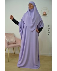 Ensemble "Khimar et robe papillon" (Tissu Jazz)